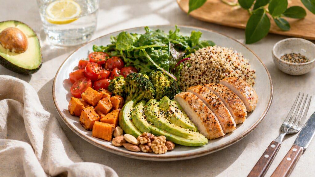 balanced meal for better satiety