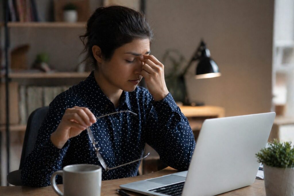 screen time causing headache