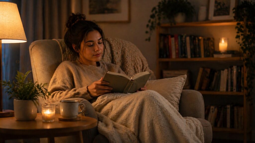 relaxing pre sleep routine