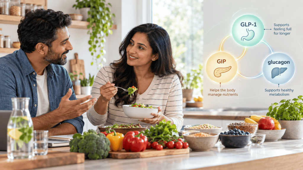 Retatrutide Weight Loss in 2026: What the New Phase 3 Research Really Found healthy kitchen conversation and wellness infographic